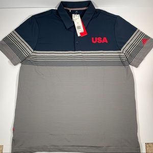 Adidas USA ULT Bol str golf polo navy for men
